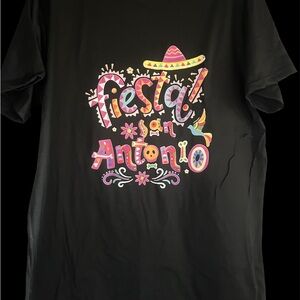 Fiesta San Antonio Black T-Shirt